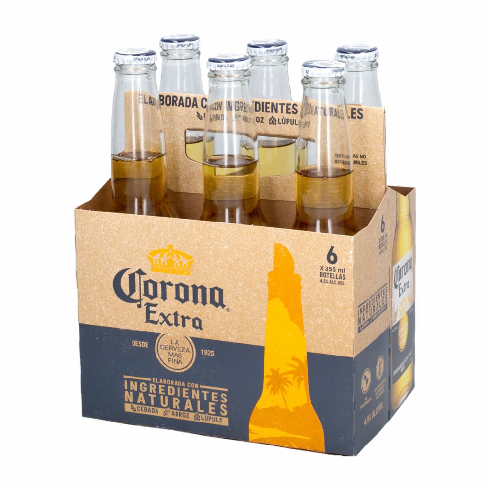 SIX PACK CERVEZA CORONA 350 ml