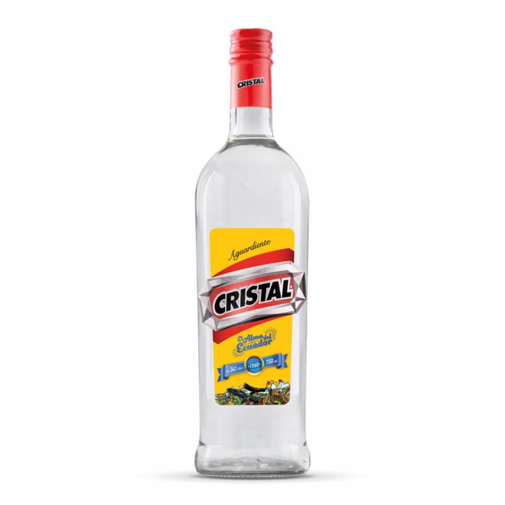Aguardiente De Caña CRISTAL 750 Ml