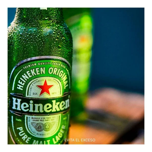 Cerveza Heineken 6 botellas de 355 ml c/u