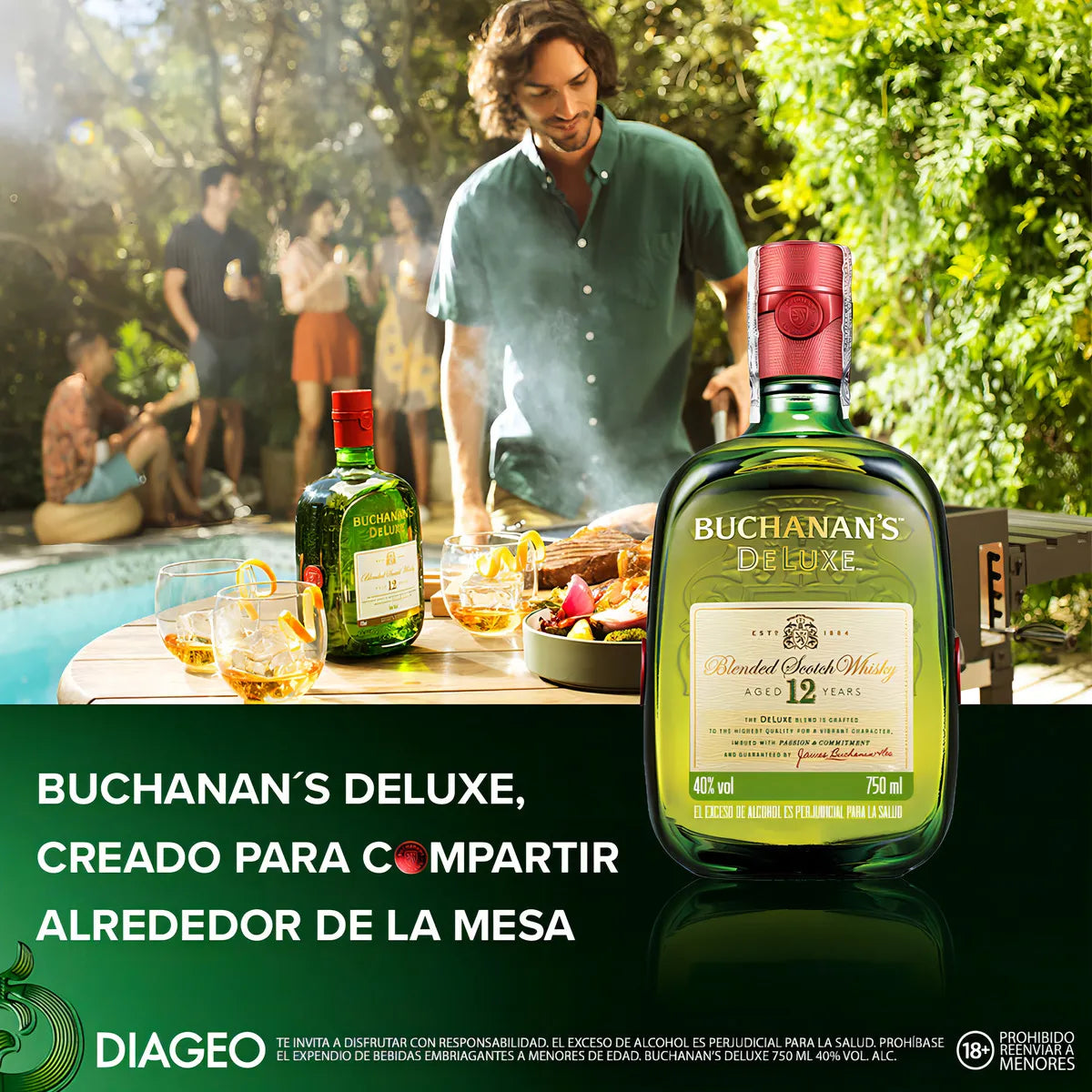 Whisky Buchanans Deluxe 12 Años 750ml