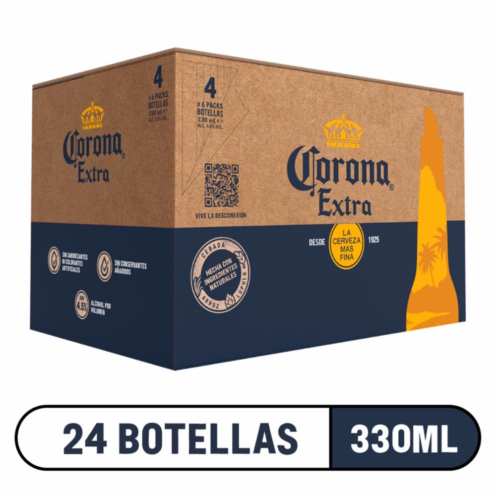Caja Cerveza Importada CORONA 24X330 Ml