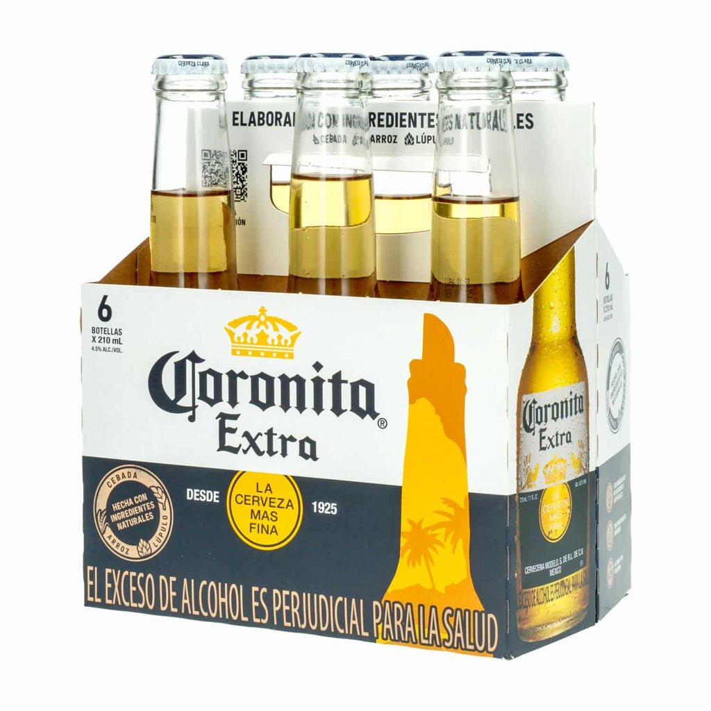 SIX PACK CERVERZA CORONITA 210 ml